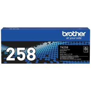 Genuine Brother TN-258BK (TN258BK) Standard Yield Black Toner Cartridge