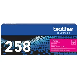Genuine Brother TN-258M (TN258M) Standard Yield Magenta Toner Cartridge