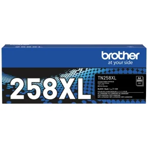 Genuine Brother TN-258XLBK (TN258XLBK) High Yield Black Toner Cartridge