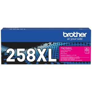 Genuine Brother TN-258XLM (TN258XLM) High Yield Magenta Toner Cartridge