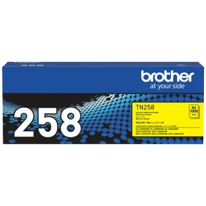 Genuine Brother TN-258Y (TN258Y) Standard Yield Yellow Toner Cartridge