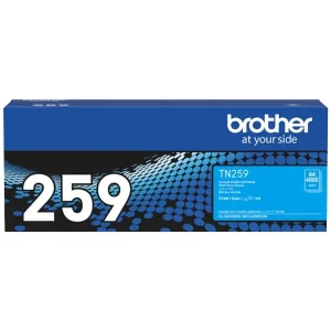 Genuine Brother TN-259C (TN259C) Super High Yield Cyan Toner Cartridge