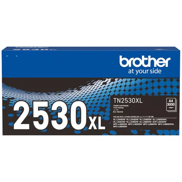 Genuine Brother TN-2530XL (TN2530XL) XL Black Toner Cartridge